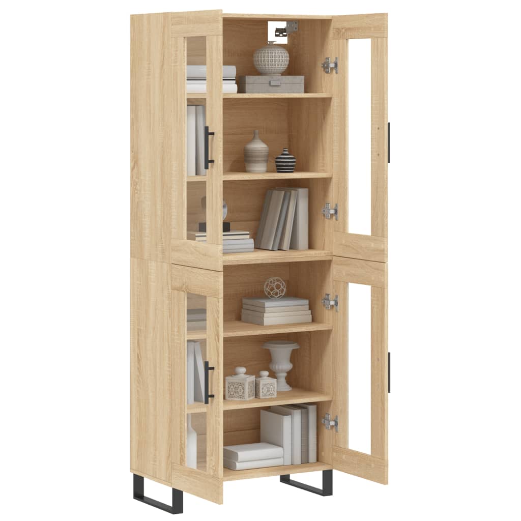 Visoka komoda hrasta sonome 69,5x34x180cm od konstruiranog drva