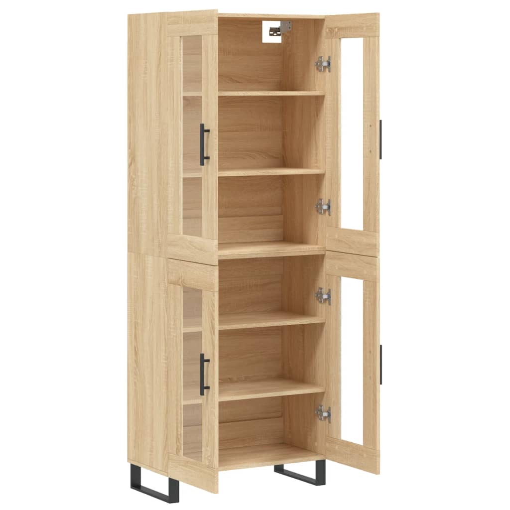 Visoka komoda hrasta sonome 69,5x34x180cm od konstruiranog drva