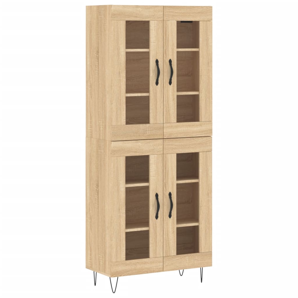 Visoka komoda hrasta sonome 69,5x34x180cm od konstruiranog drva