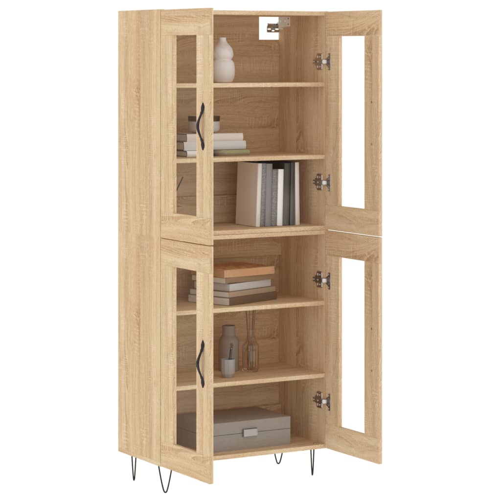 Visoka komoda hrasta sonome 69,5x34x180cm od konstruiranog drva