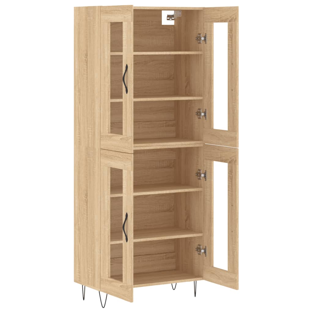 Visoka komoda hrasta sonome 69,5x34x180cm od konstruiranog drva