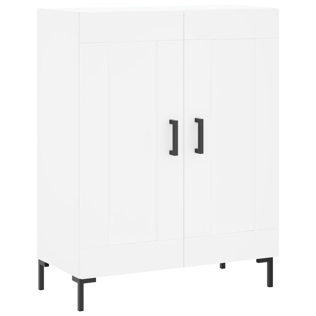 Visoka komoda bijela 69,5x34x180 cm konstruirano drvo