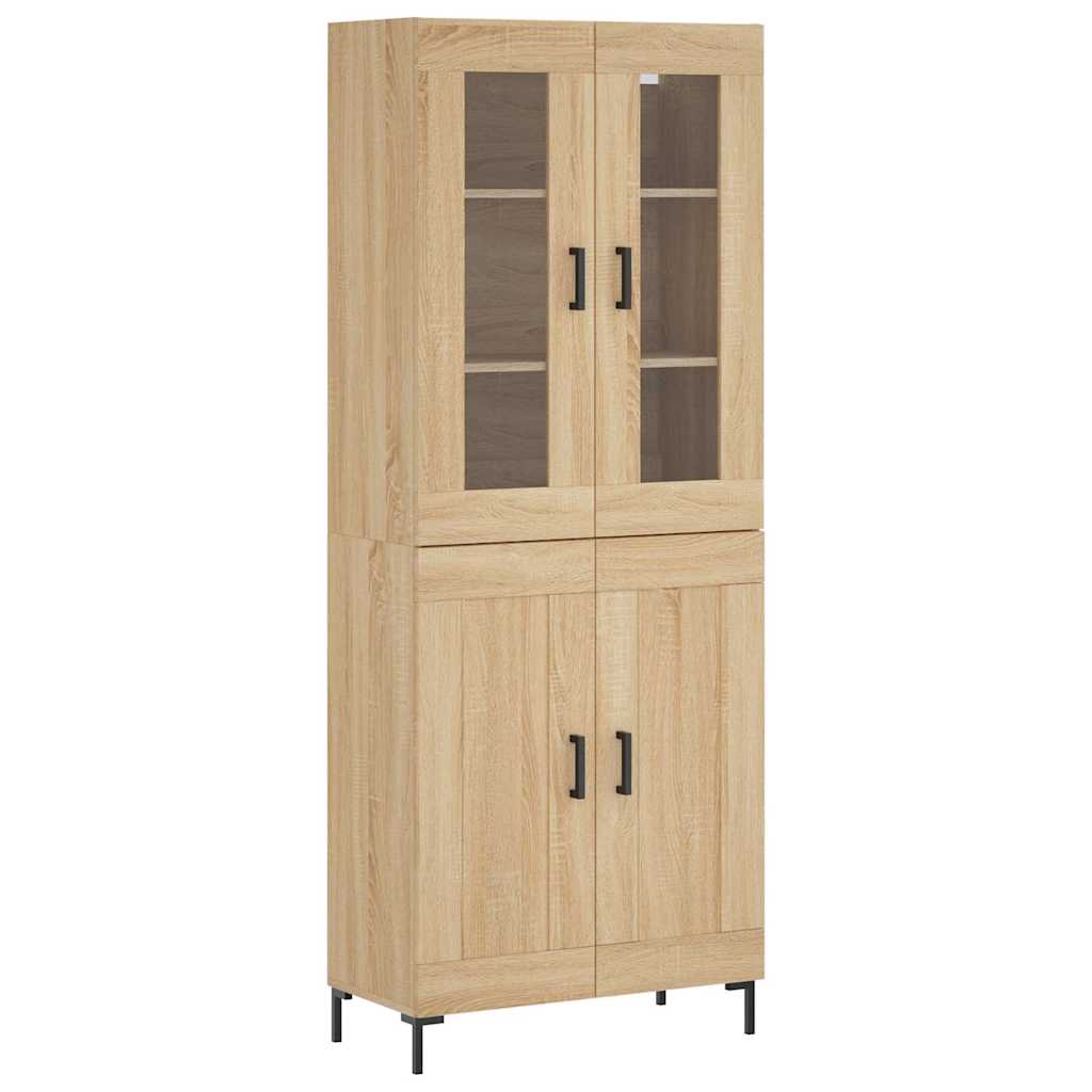 Visoka komoda hrasta sonome 69,5x34x180cm od konstruiranog drva