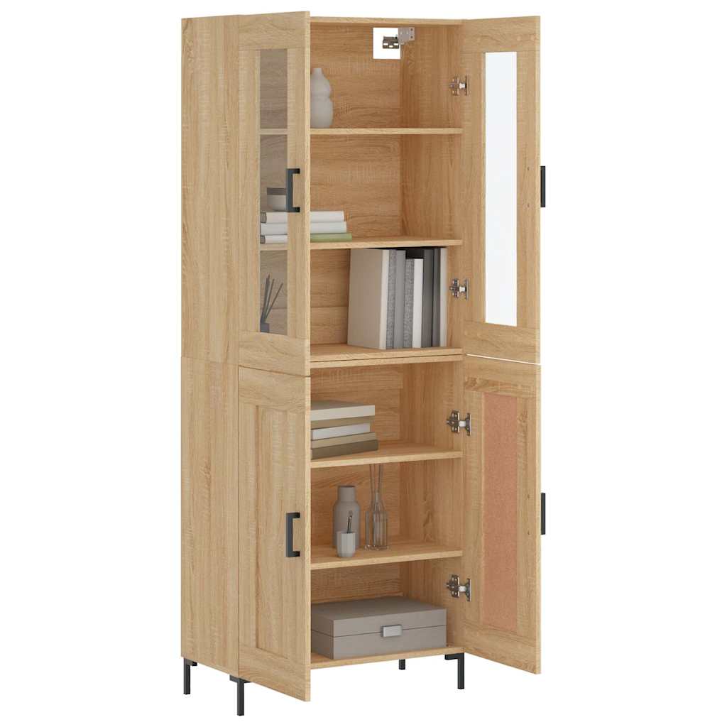 Visoka komoda hrasta sonome 69,5x34x180cm od konstruiranog drva