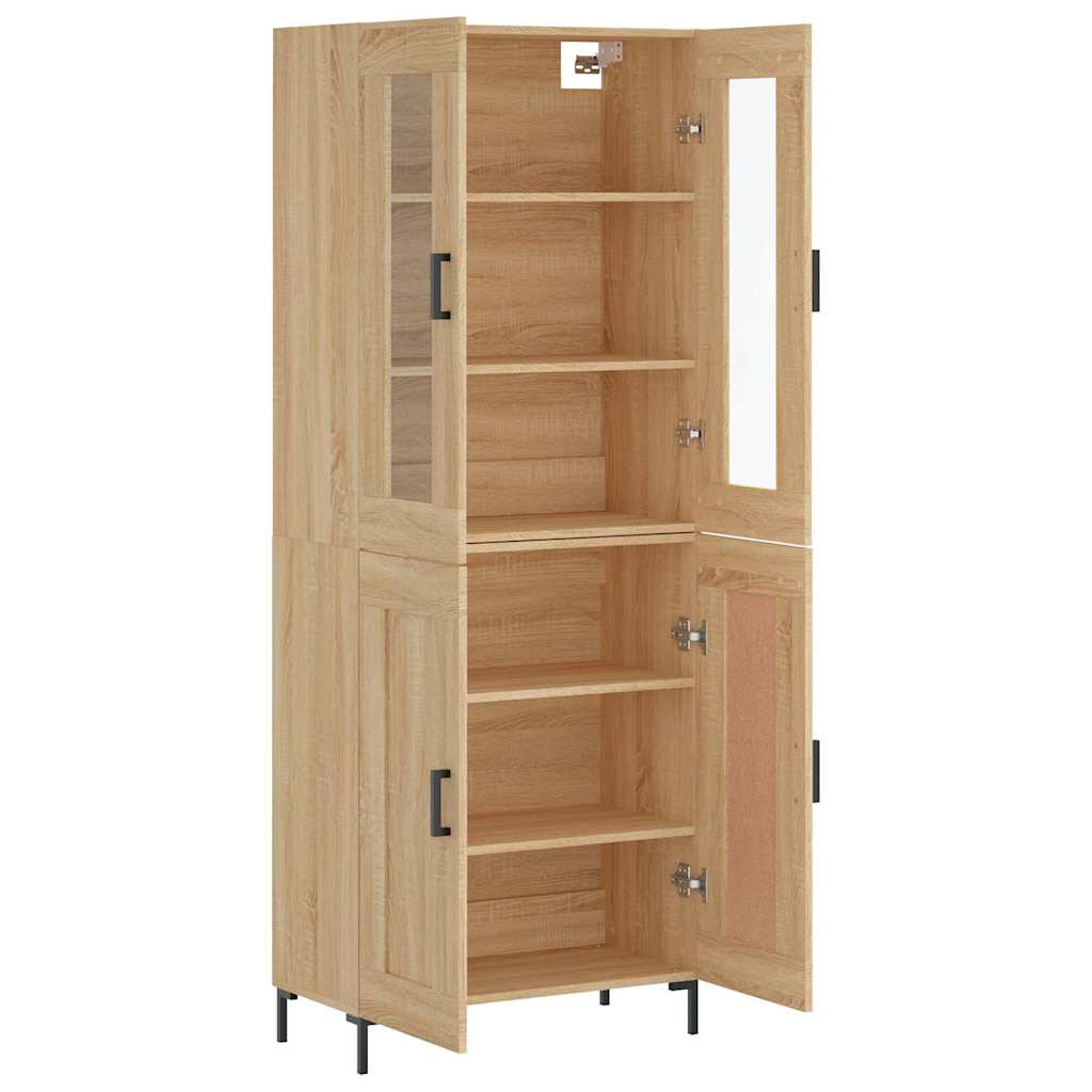 Visoka komoda hrasta sonome 69,5x34x180cm od konstruiranog drva