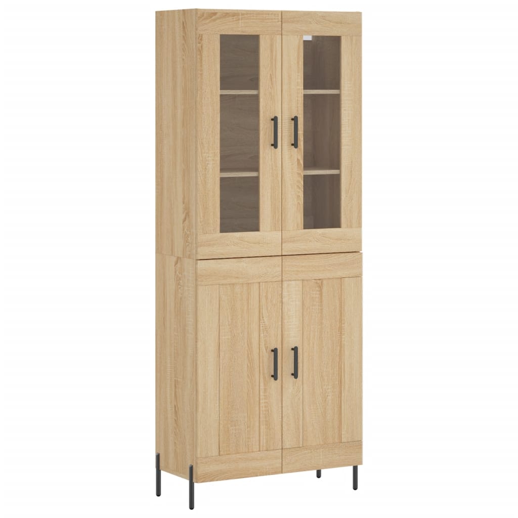 Visoka komoda hrasta sonome 69,5x34x180cm od konstruiranog drva