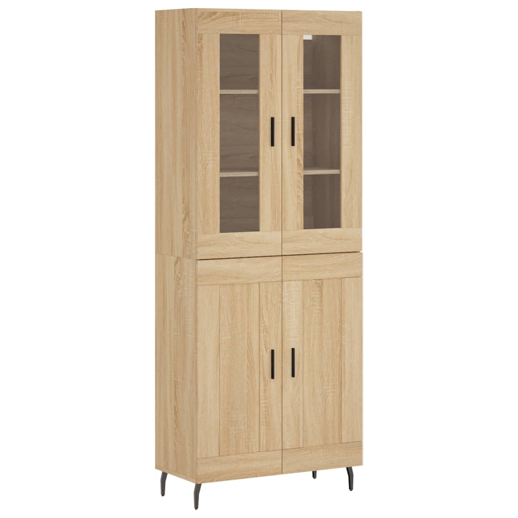 Visoka komoda hrasta sonome 69,5x34x180cm od konstruiranog drva