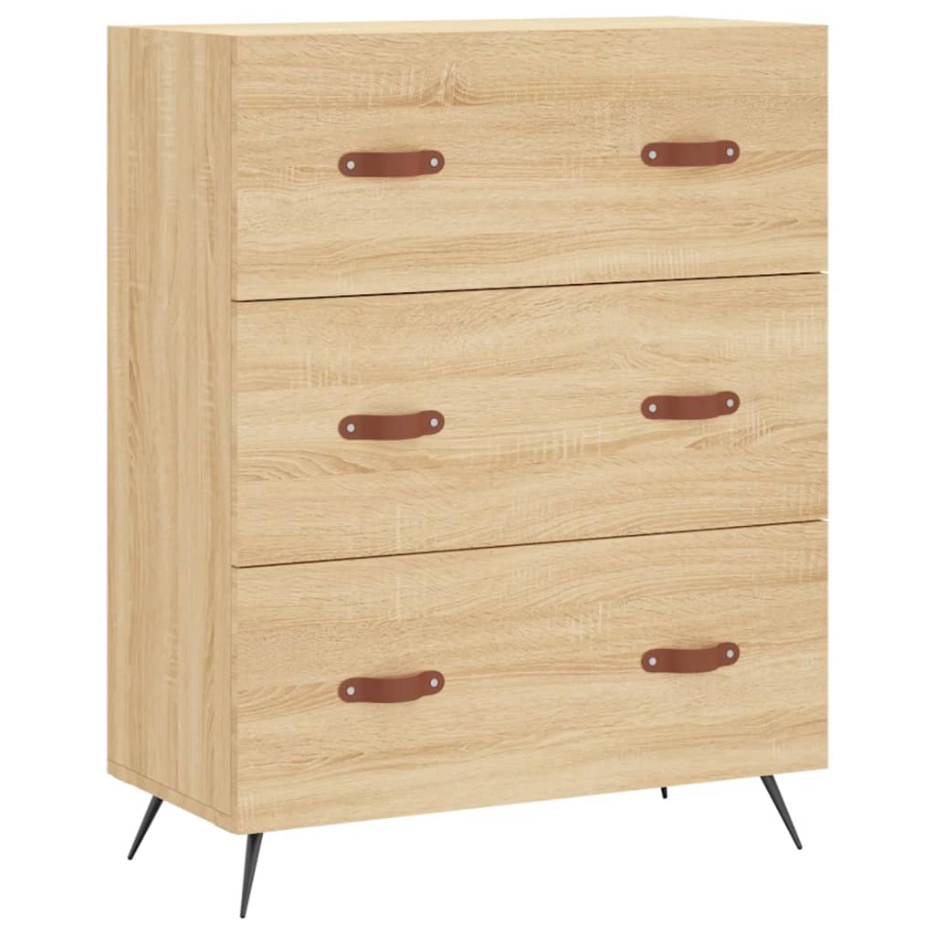 Visoka komoda hrasta sonome 69,5x34x180cm od konstruiranog drva