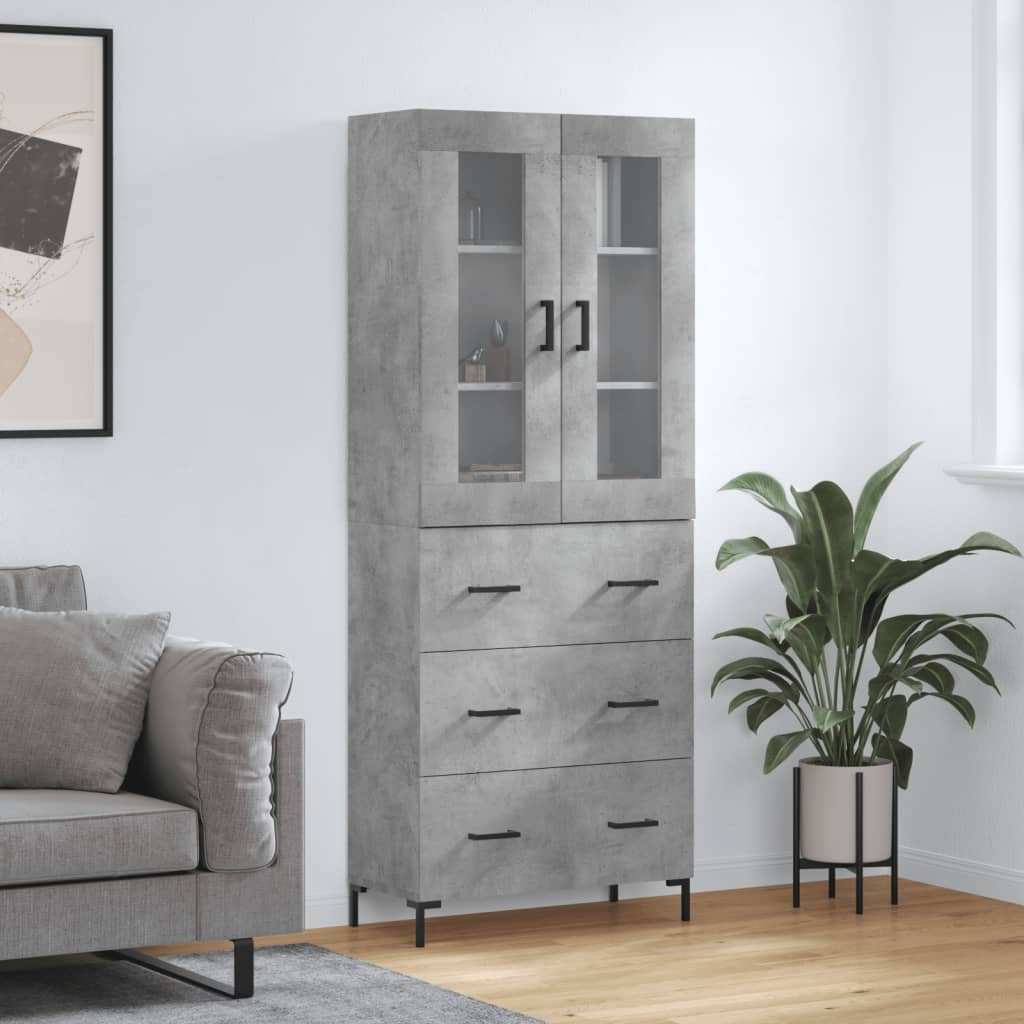 Highboard 2 pcs 69,5 x 34 x 180 cm Konstruirano drvo