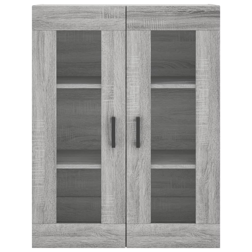 Visoka komoda siva sonome 69,5x34x180 cm od konstruiranog drva