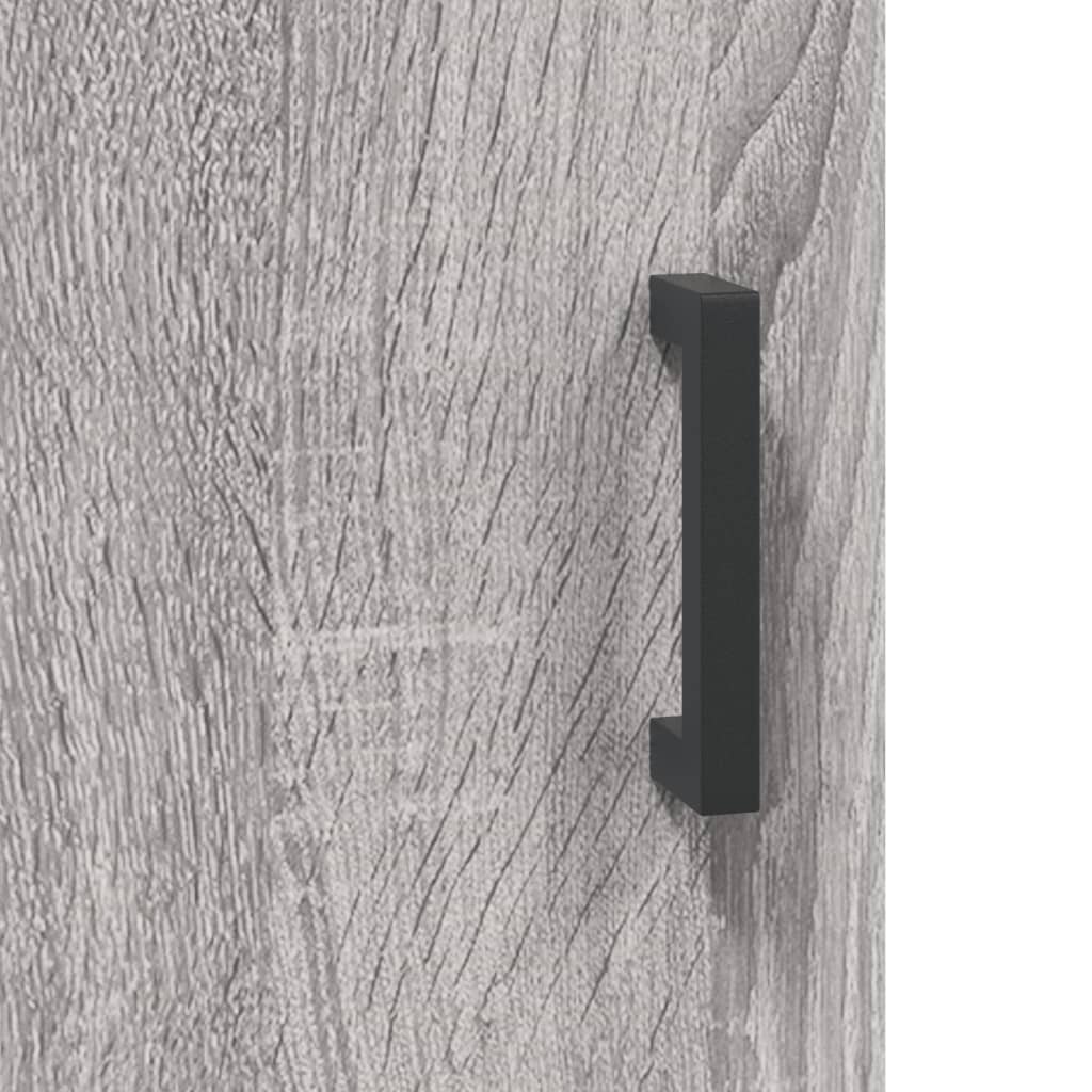 Visoka komoda siva sonome 69,5x34x180 cm od konstruiranog drva