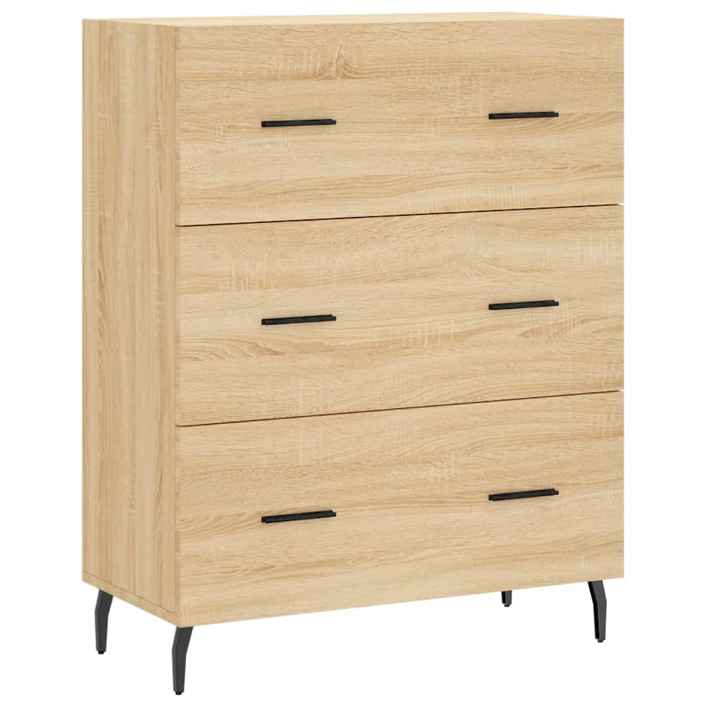 Visoka komoda hrasta sonome 69,5x34x180cm od konstruiranog drva