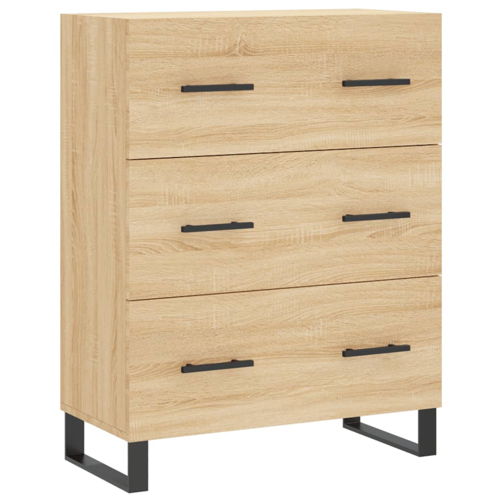 Visoka komoda hrasta sonome 69,5x34x180cm od konstruiranog drva