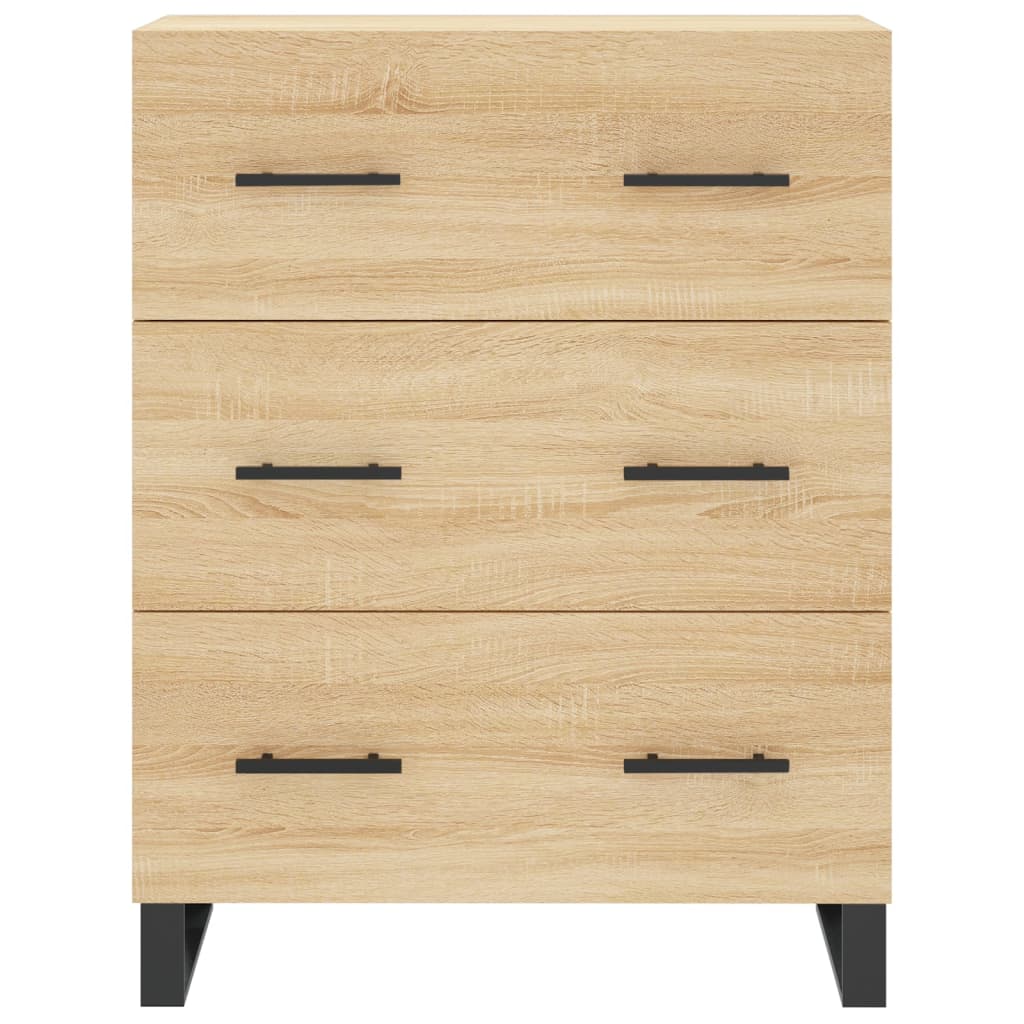 Visoka komoda hrasta sonome 69,5x34x180cm od konstruiranog drva