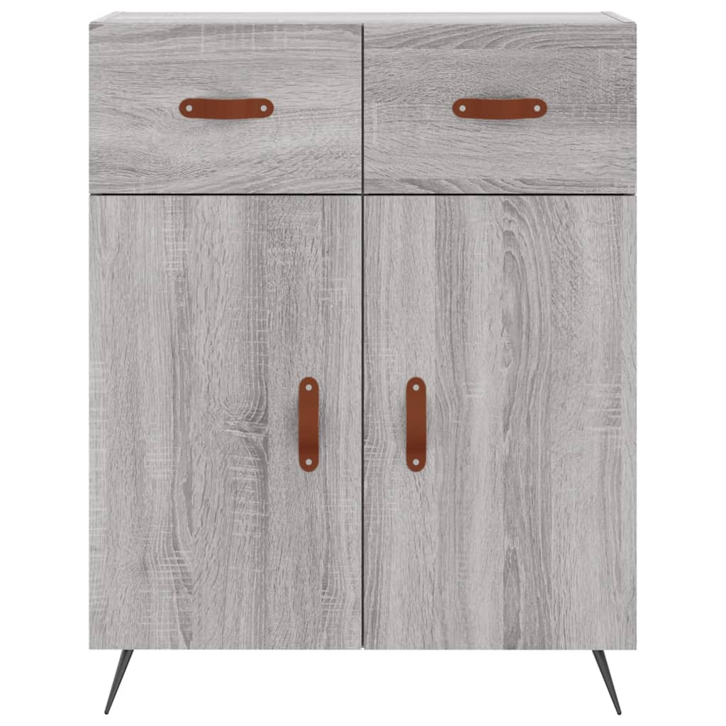 Visoka komoda siva sonome 69,5x34x180 cm od konstruiranog drva