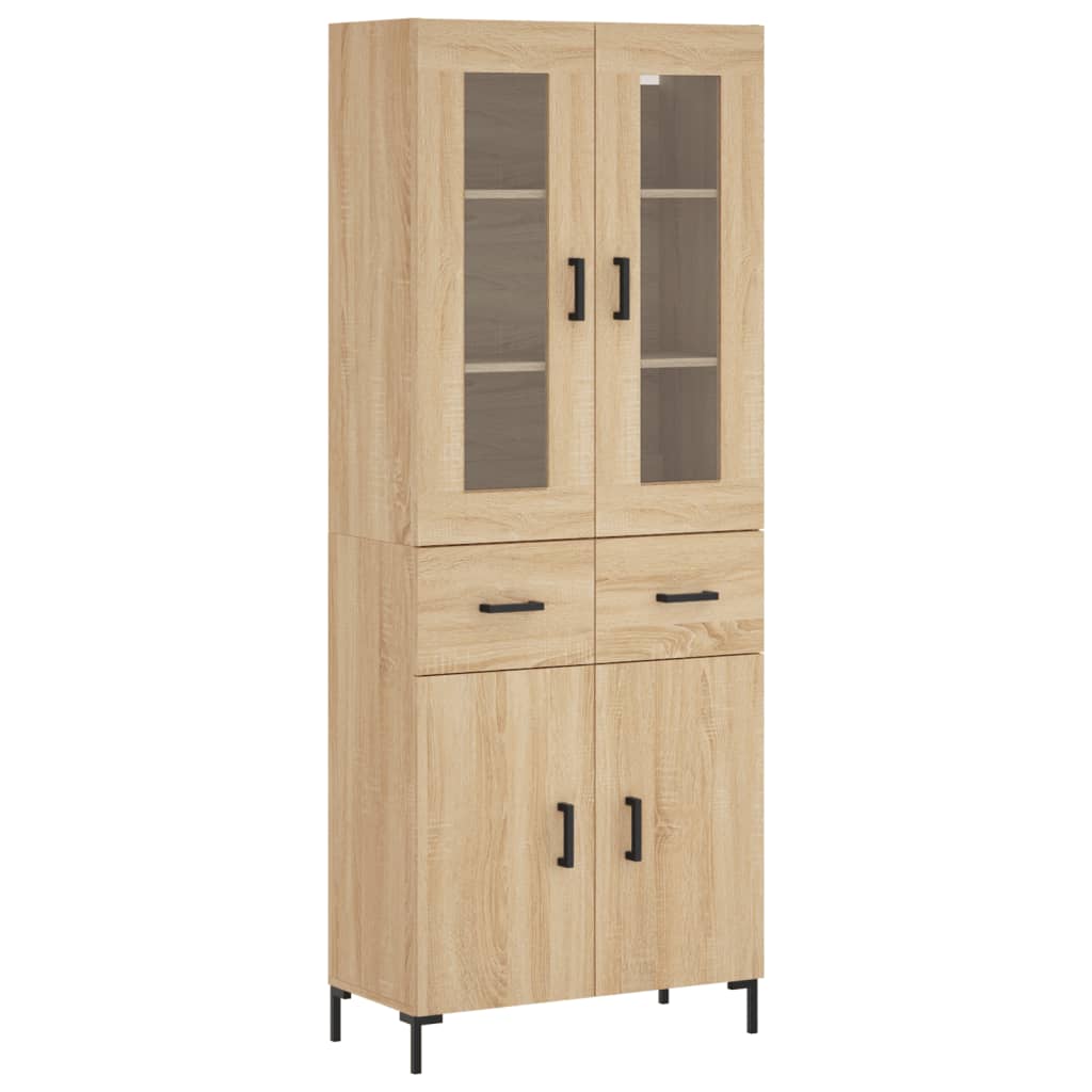 Visoka komoda hrasta sonome 69,5x34x180cm od konstruiranog drva