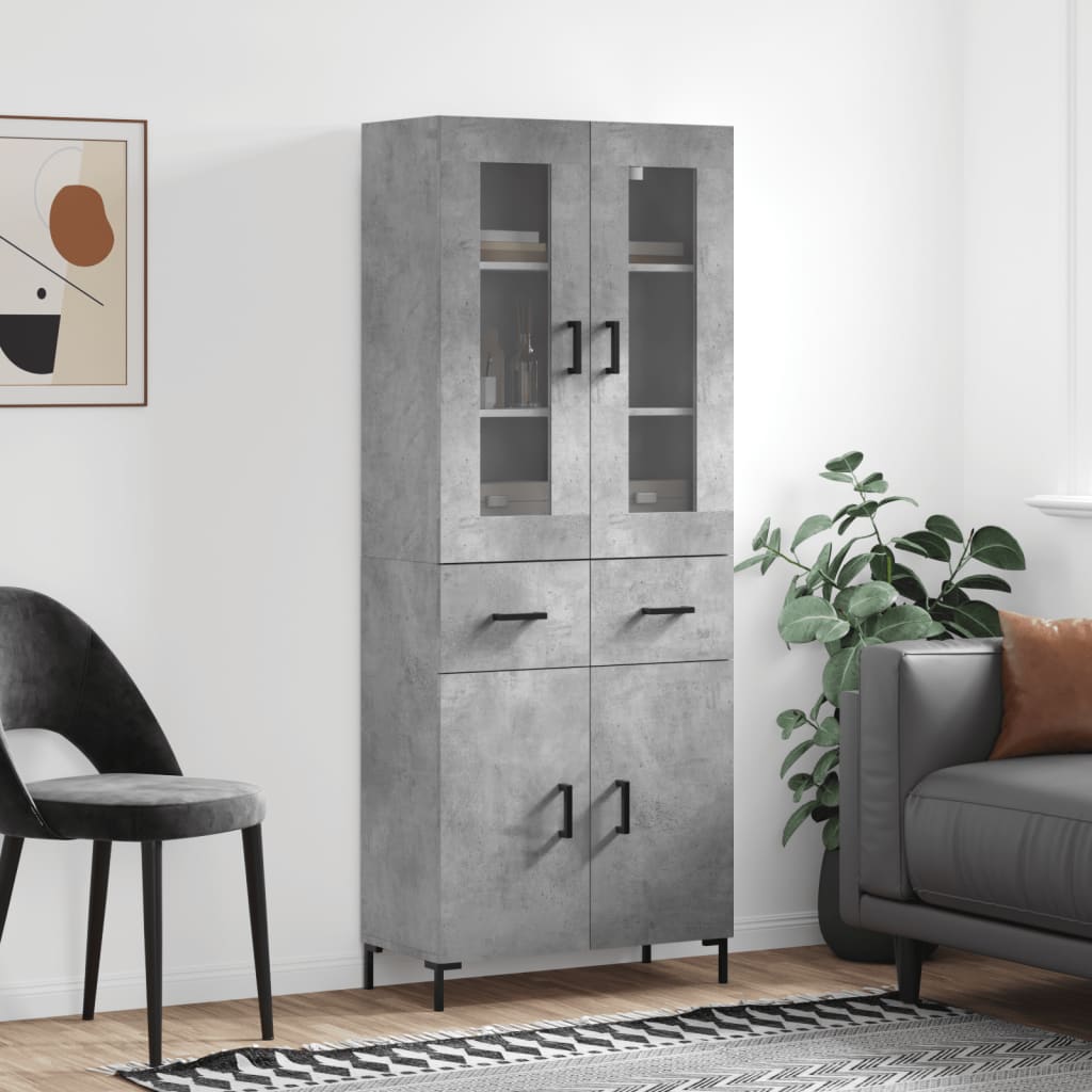 Highboard 2 pcs 69,5 x 34 x 180 cm Konstruirano drvo