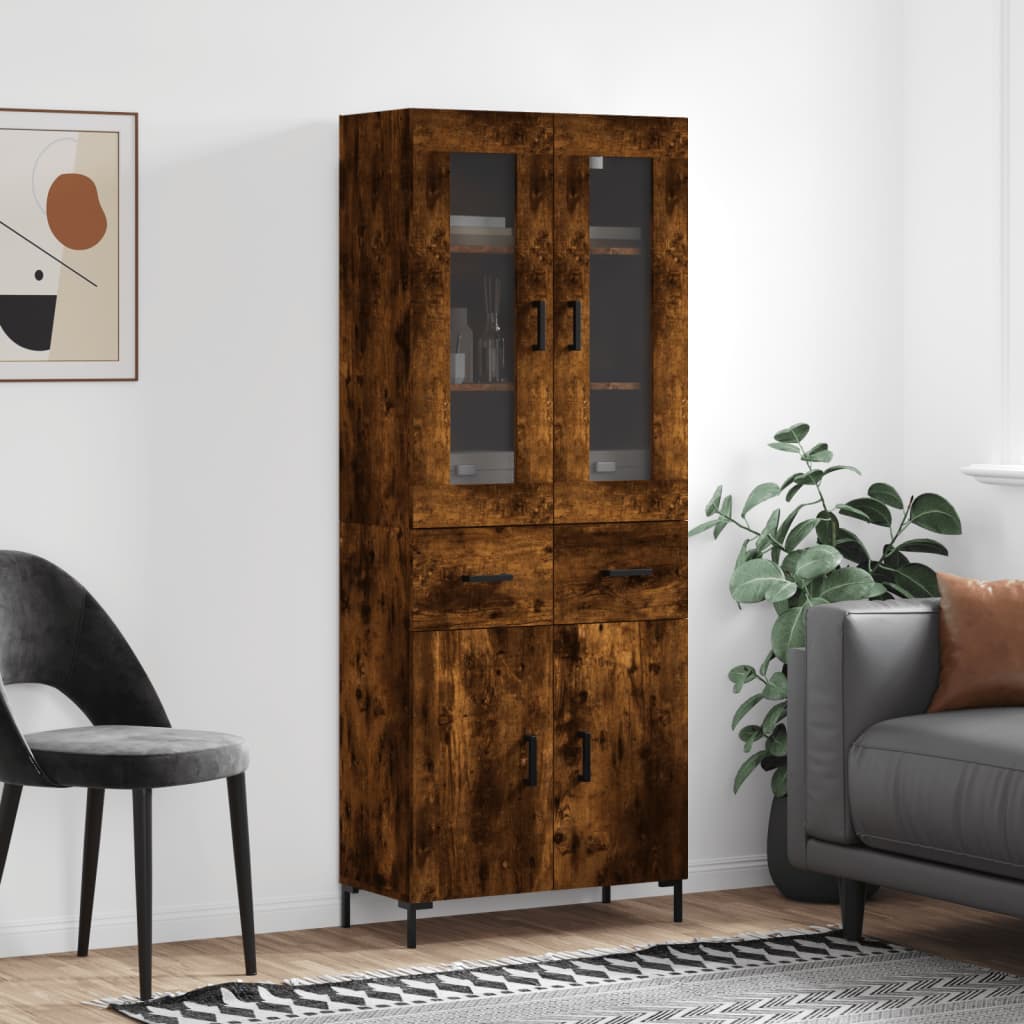 Highboard 2 pcs 69,5 x 34 x 180 cm Konstruirano drvo
