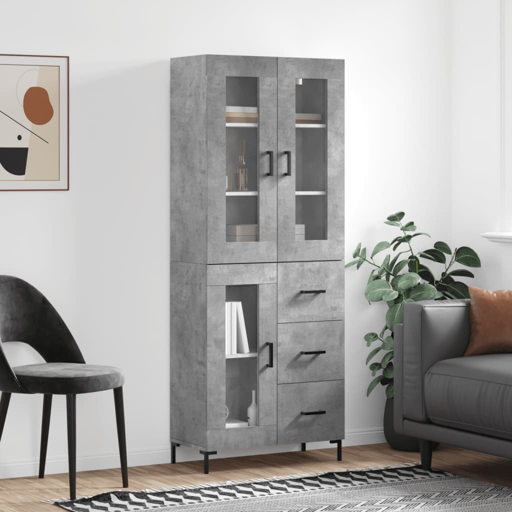 Highboard 2 pcs 69,5 x 34 x 180 cm Konstruirano drvo