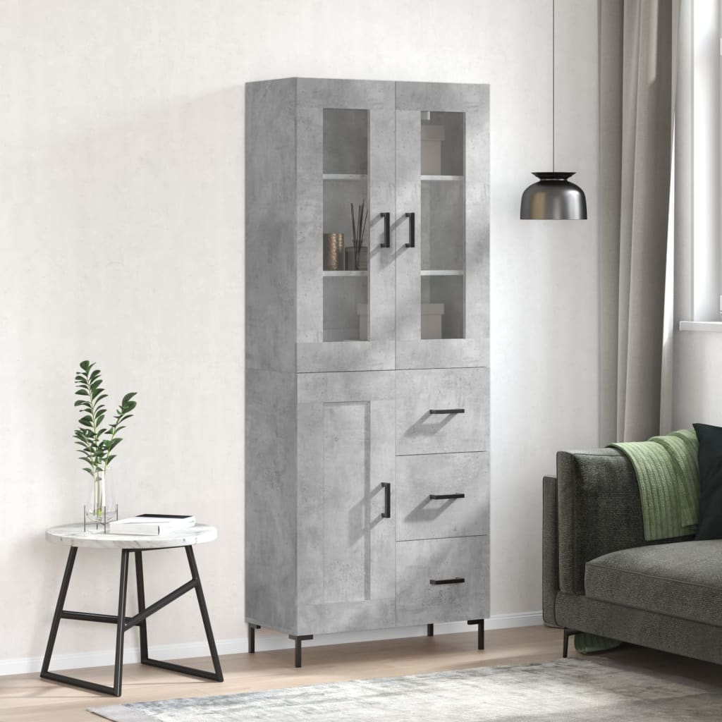 Highboard 2 pcs 69,5 x 34 x 180 cm Konstruirano drvo
