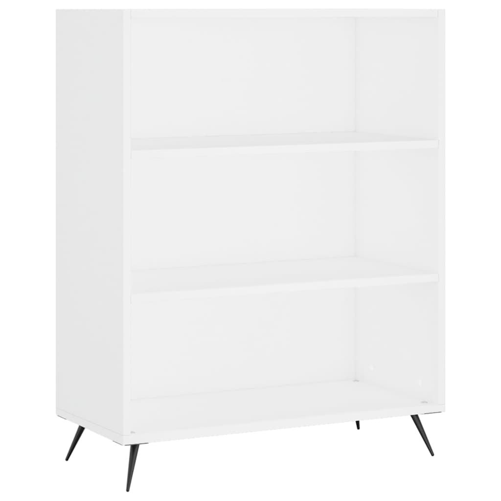 Visoka komoda bijela 69,5x34x180 cm konstruirano drvo