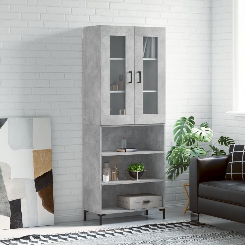 Highboard 2 pcs 69,5 x 34 x 180 cm Konstruirano drvo