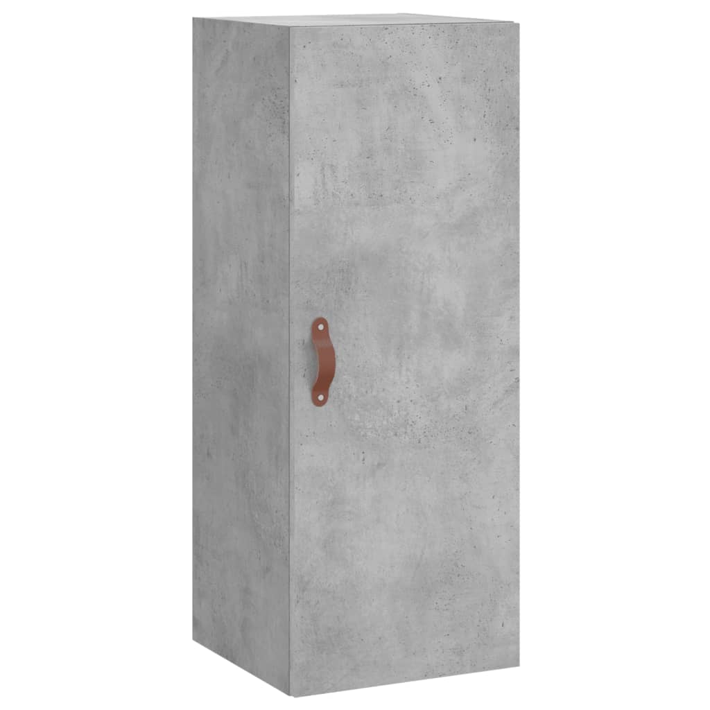 Visoka komoda siva betona 34,5x34x180 cm od konstruiranog drva