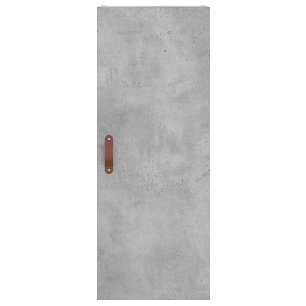 Visoka komoda siva betona 34,5x34x180 cm od konstruiranog drva