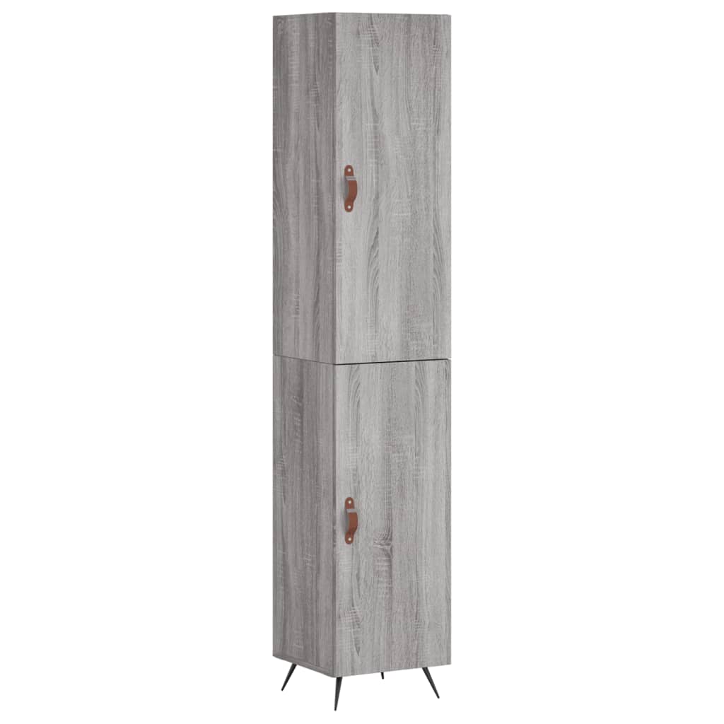 Visoka komoda siva sonome 34,5x34x180 cm od konstruiranog drva