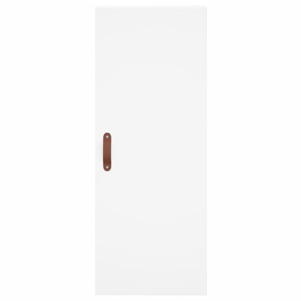 Visoka komoda bijeli 34,5x34x180 cm od konstruiranog drva