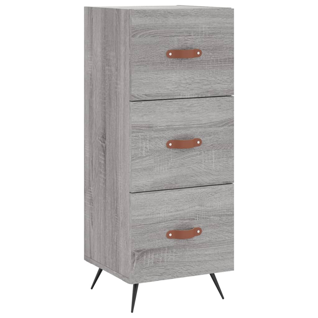 Visoka komoda siva sonome 34,5x34x180 cm od konstruiranog drva