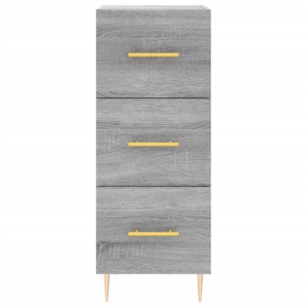 Visoka komoda siva sonome 34,5x34x180 cm od konstruiranog drva