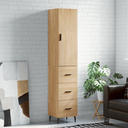 Visoka komoda hrasta sonome 34,5x34x180cm od konstruiranog drva