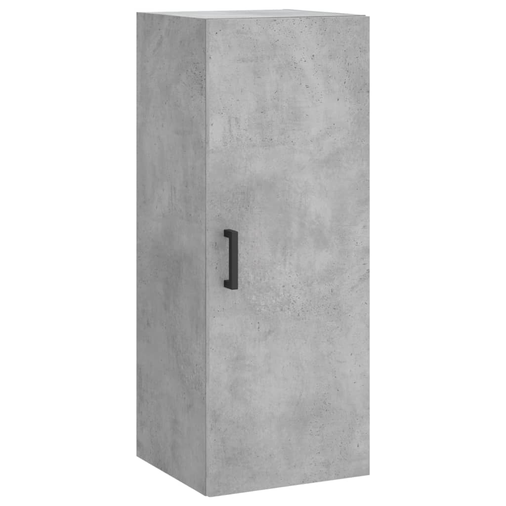 Visoka komoda siva betona 34,5x34x180 cm od konstruiranog drva