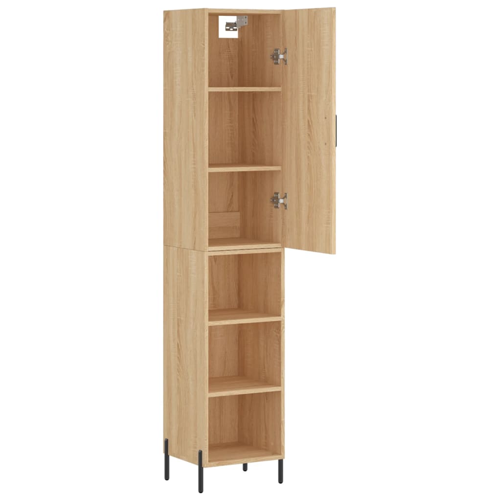 Visoka komoda hrasta sonome 34,5x34x180cm od konstruiranog drva