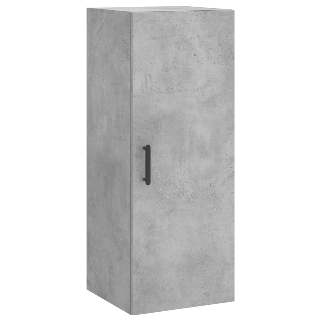 Visoka komoda siva betona 34,5x34x180 cm od konstruiranog drva