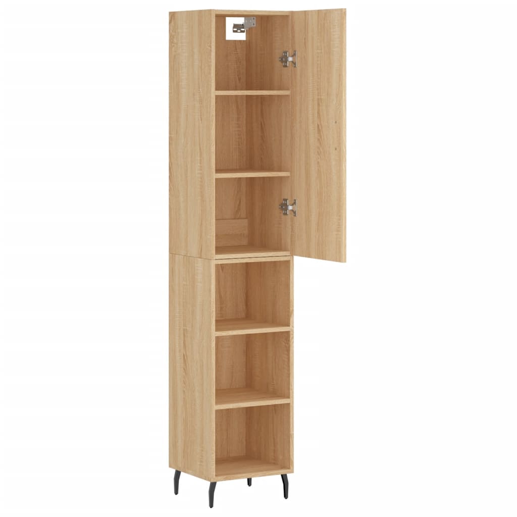 Visoka komoda hrasta sonome 34,5x34x180cm od konstruiranog drva