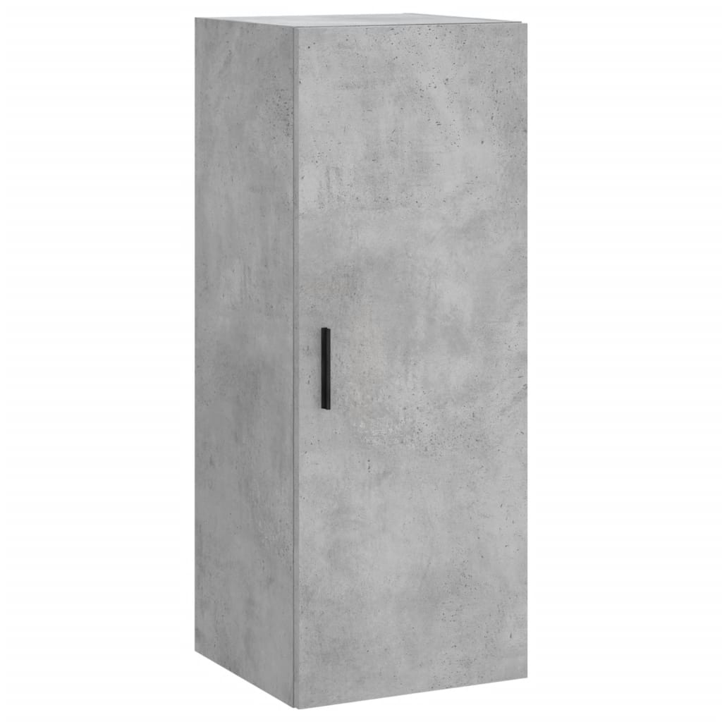 Visoka komoda siva betona 34,5x34x180 cm od konstruiranog drva
