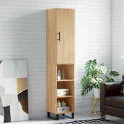 Visoka komoda hrasta sonome 34,5x34x180cm od konstruiranog drva