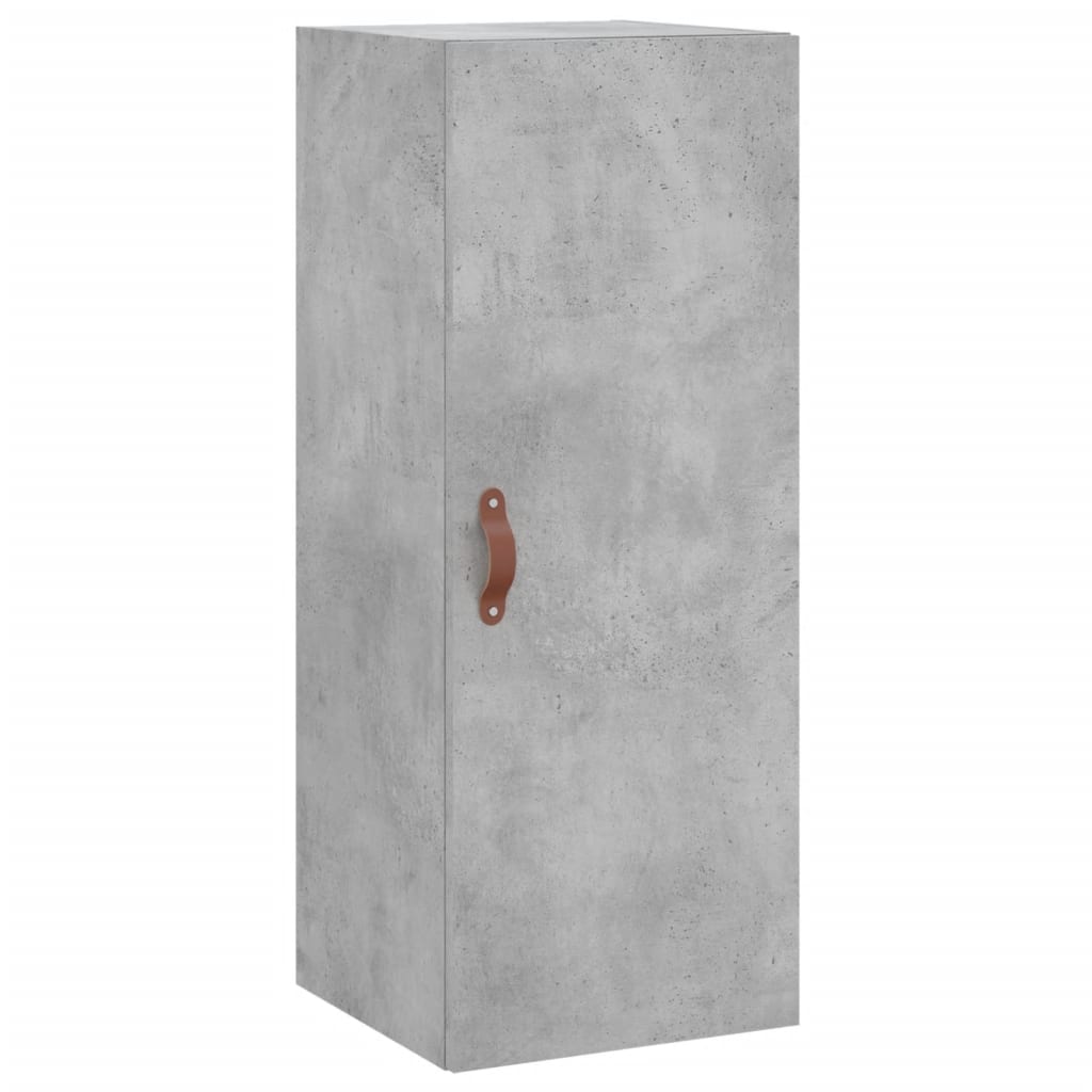 Visoka komoda siva betona 34,5x34x180 cm od konstruiranog drva