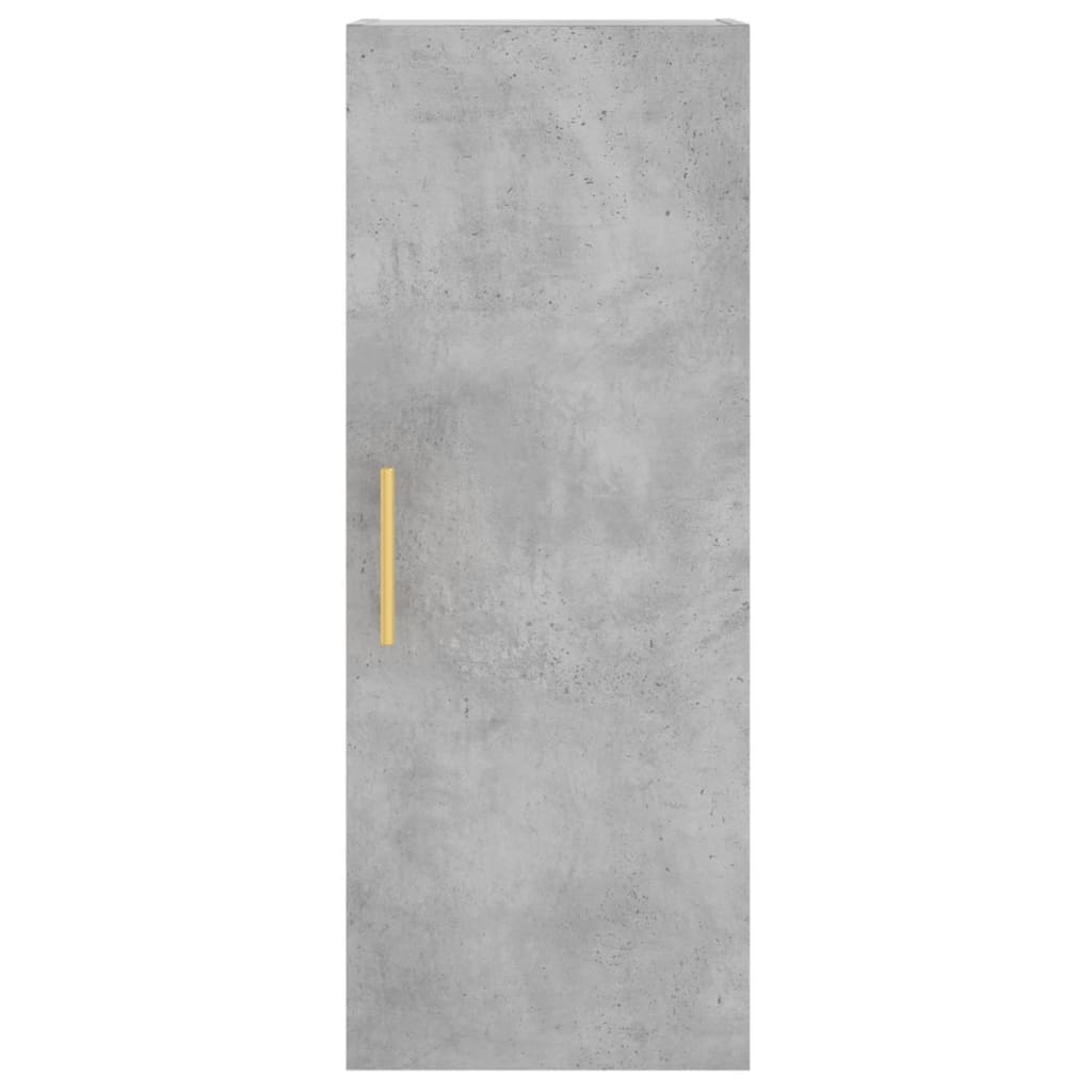 Visoka komoda siva betona 34,5x34x180 cm od konstruiranog drva
