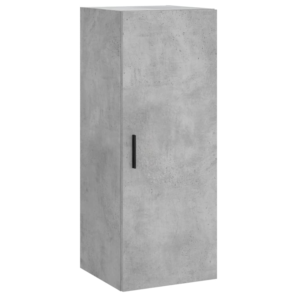 Visoka komoda siva betona 34,5x34x180 cm od konstruiranog drva