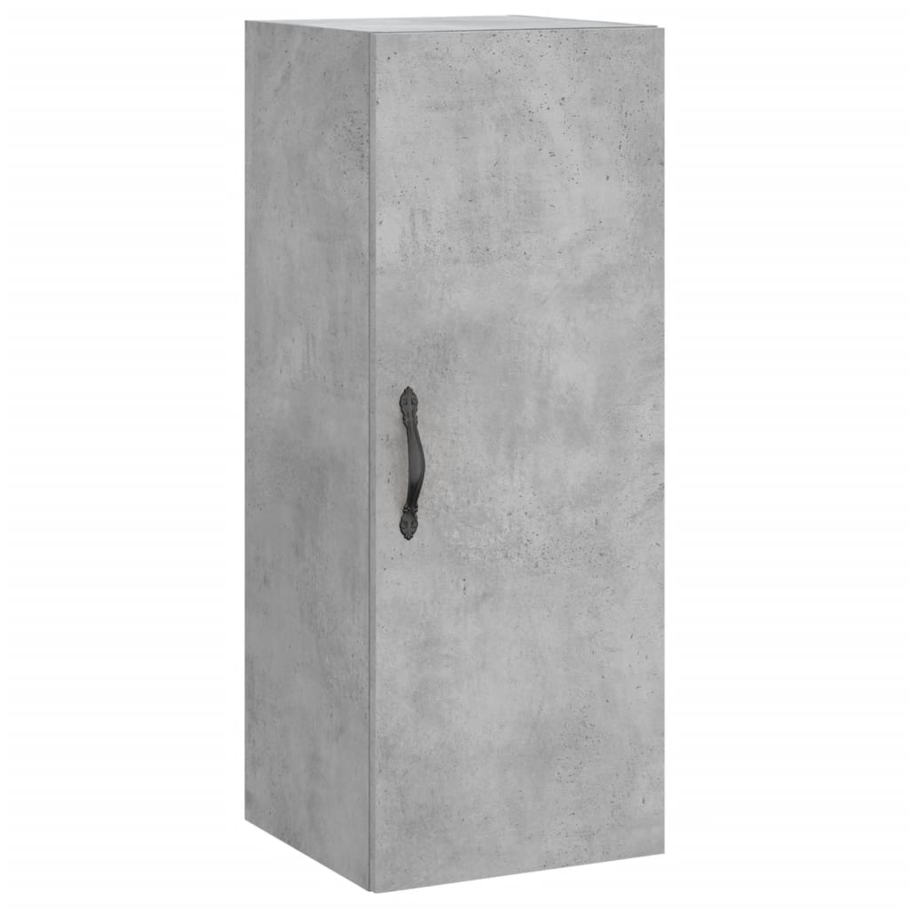 Visoka komoda siva betona 34,5x34x180 cm od konstruiranog drva