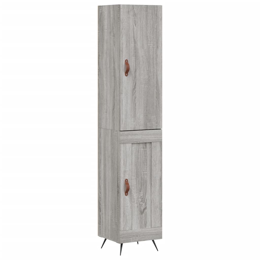 Visoka komoda siva sonome 34,5x34x180 cm od konstruiranog drva