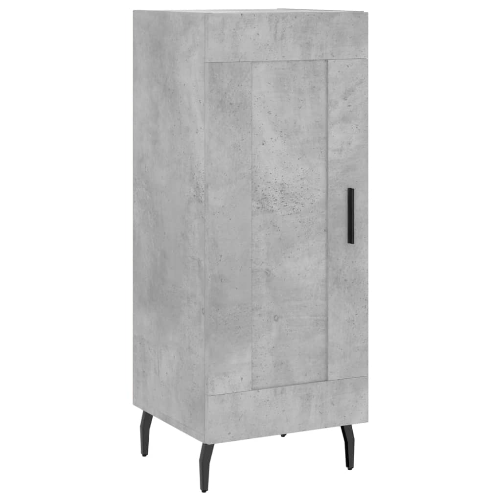 Visoka komoda siva betona 34,5x34x180 cm od konstruiranog drva