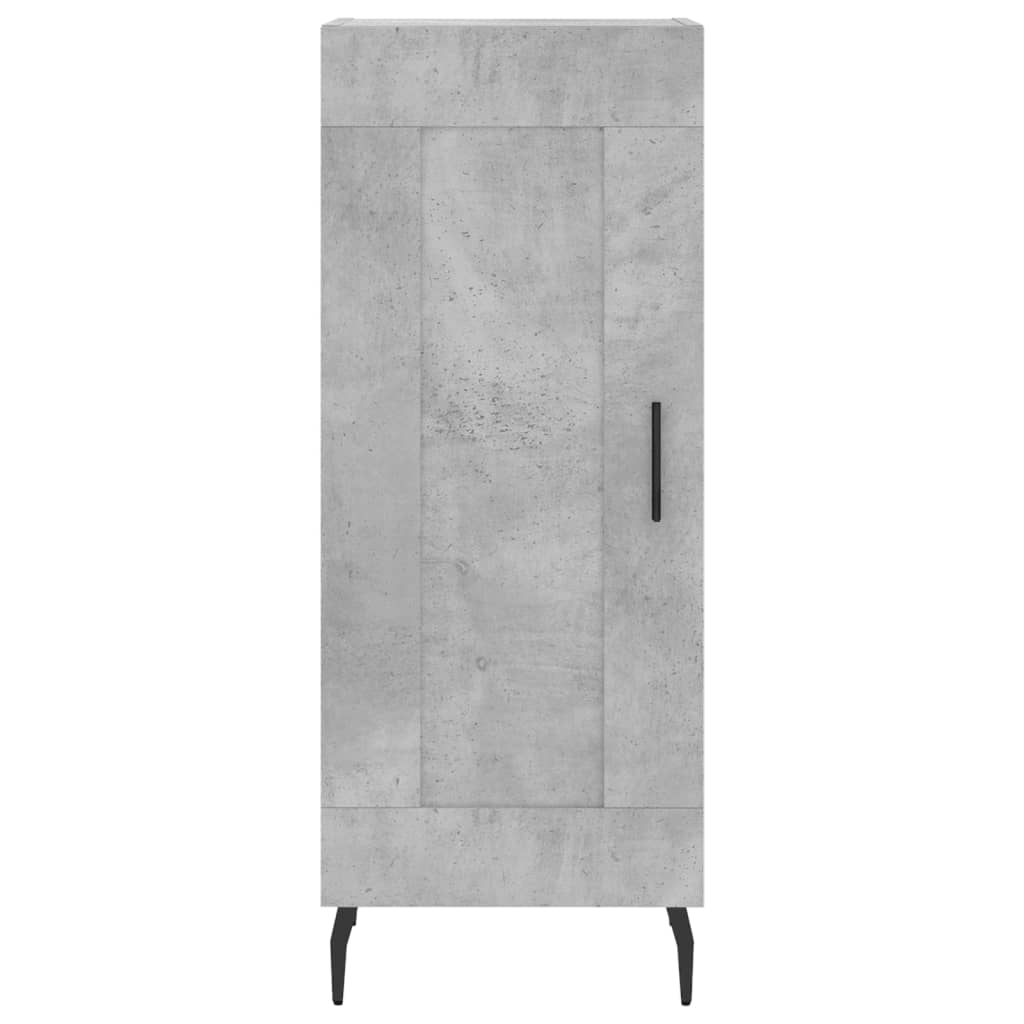 Visoka komoda siva betona 34,5x34x180 cm od konstruiranog drva