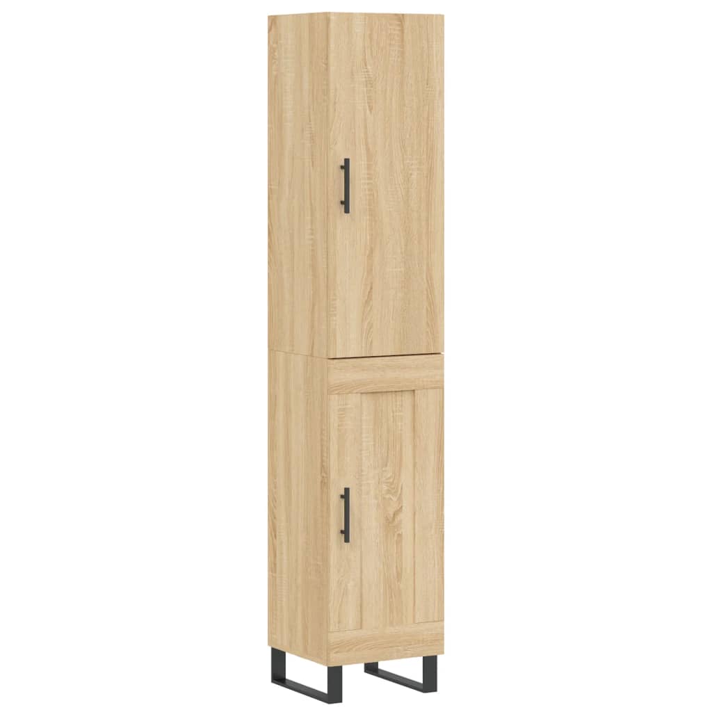 Visoka komoda hrasta sonome 34,5x34x180cm od konstruiranog drva
