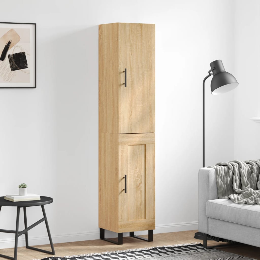 Visoka komoda hrasta sonome 34,5x34x180cm od konstruiranog drva