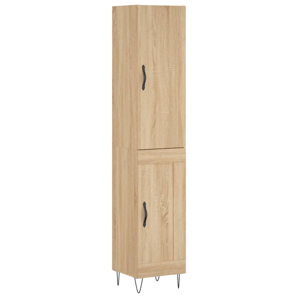 Visoka komoda hrasta sonome 34,5x34x180cm od konstruiranog drva