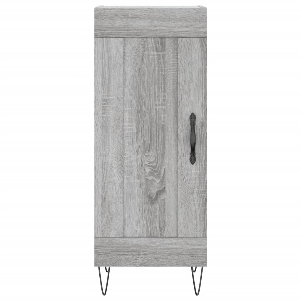 Visoka komoda siva sonome 34,5x34x180 cm od konstruiranog drva